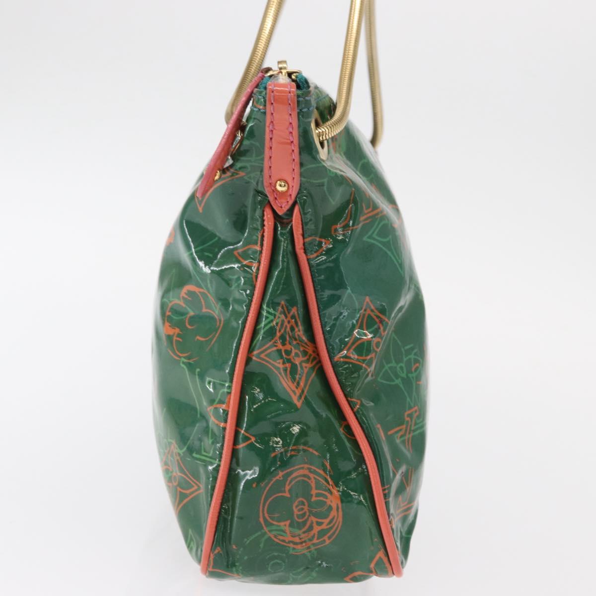 LOUIS VUITTON Monogram Bonbon Richard Prince Pochette Green M95748 Auth 155012