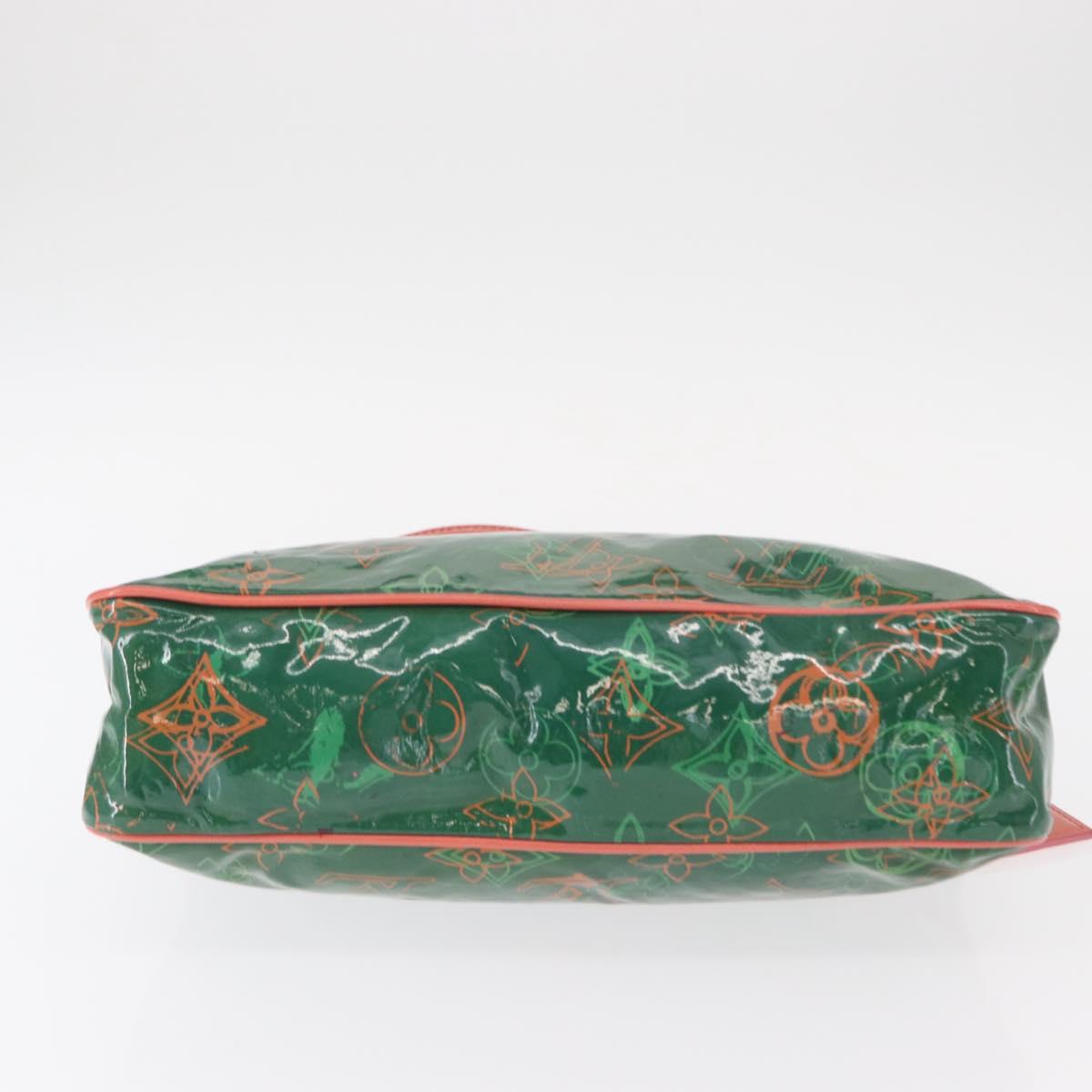 LOUIS VUITTON Monogram Bonbon Richard Prince Pochette Green M95748 Auth 155012