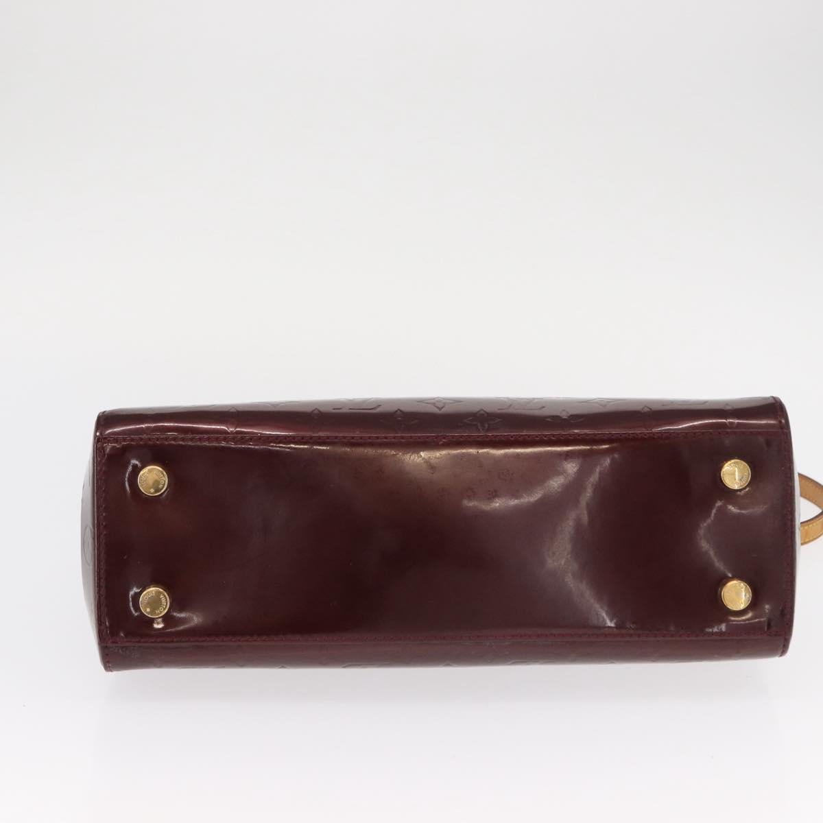 LOUIS VUITTON Monogram Vernis Blair MM Hand Bag 2way Amarante M91619 Auth 155013