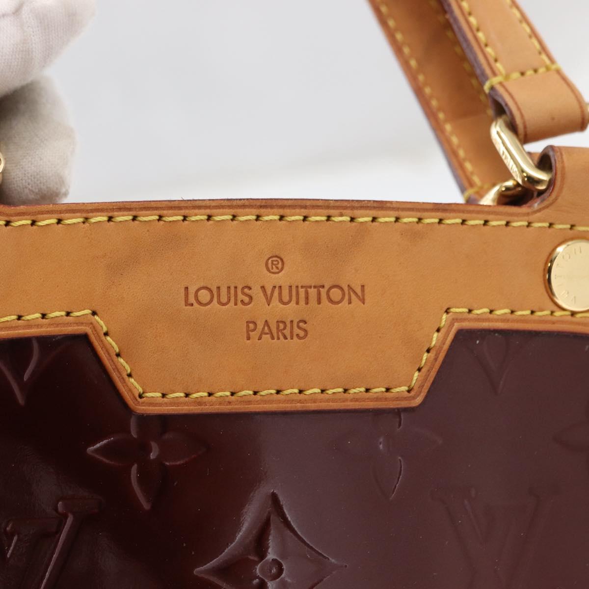 LOUIS VUITTON Monogram Vernis Blair MM Hand Bag 2way Amarante M91619 Auth 155013