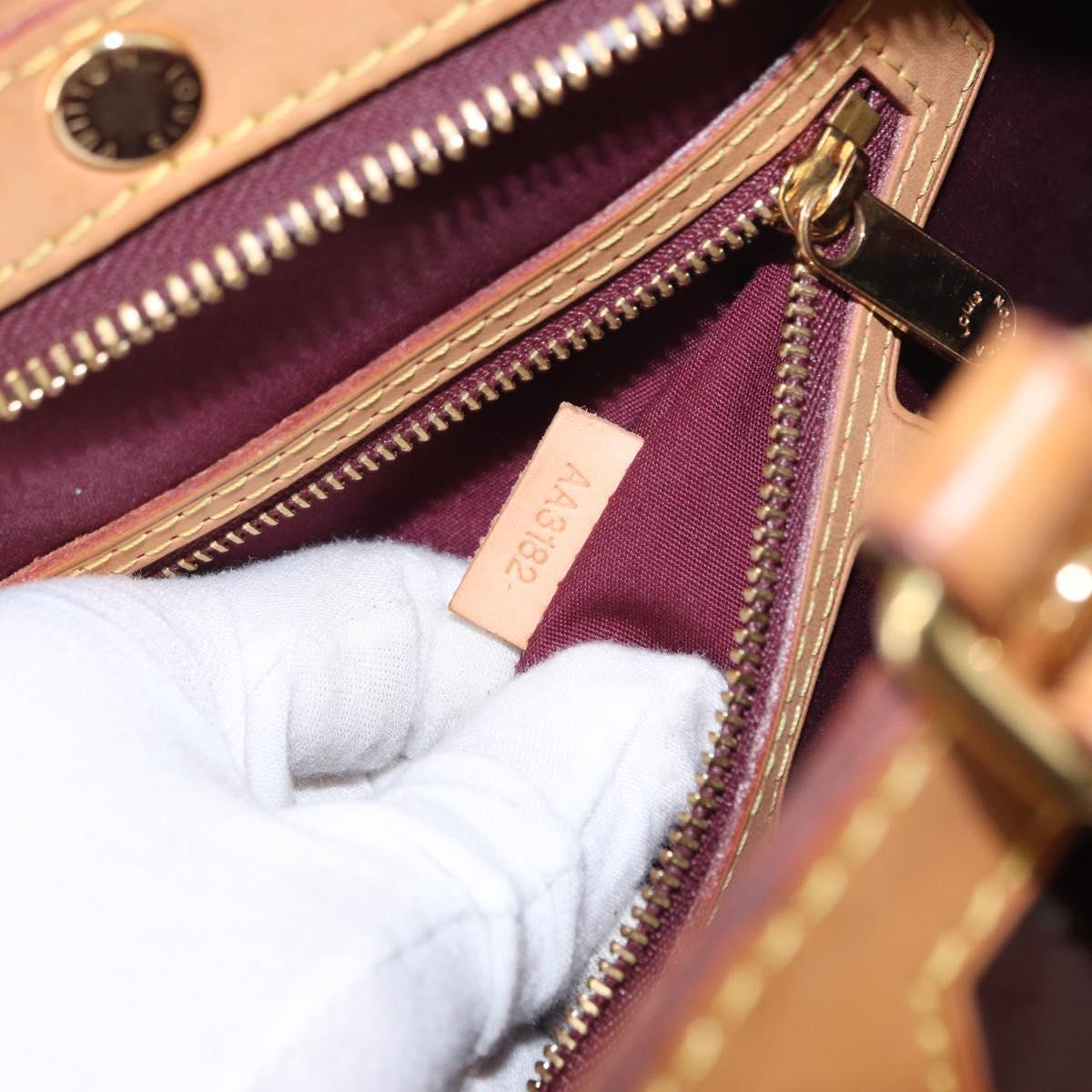 LOUIS VUITTON Monogram Vernis Blair MM Hand Bag 2way Amarante M91619 Auth 155013