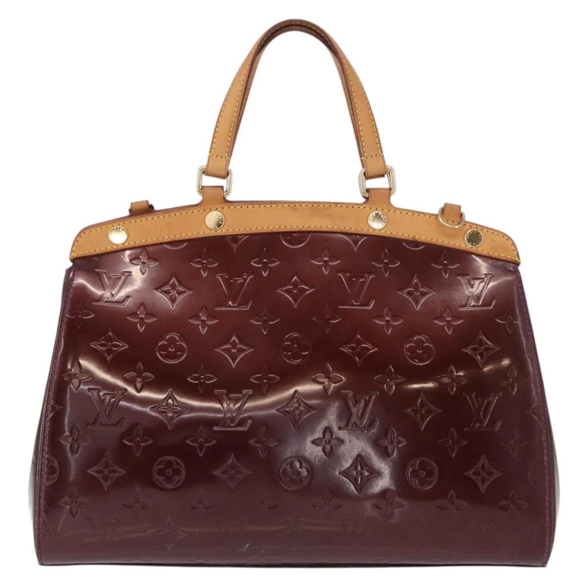 LOUIS VUITTON Monogram Vernis Blair MM Hand Bag 2way Amarante M91619 Auth 155013