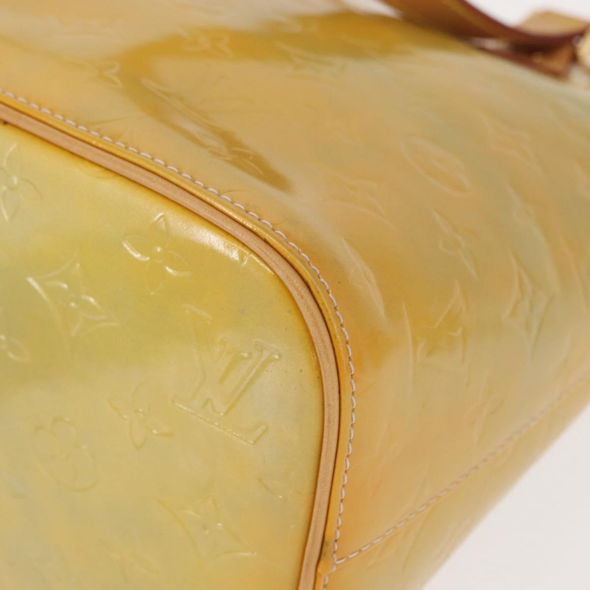 LOUIS VUITTON Monogram Vernis Houston Hand Bag Gris M91053 LV Auth 155015