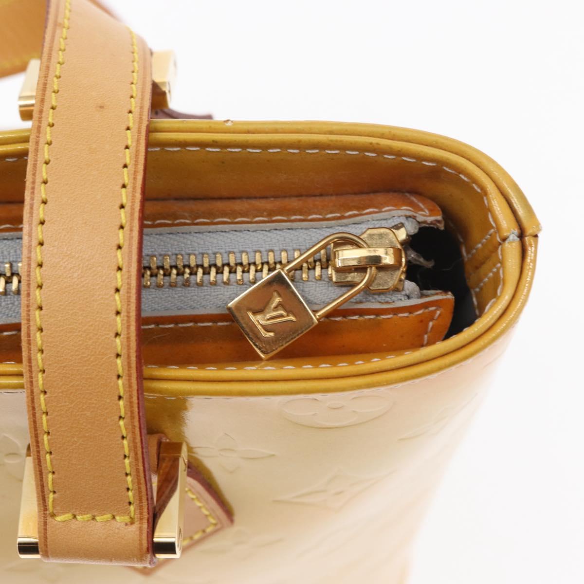 LOUIS VUITTON Monogram Vernis Houston Hand Bag Gris M91053 LV Auth 155015