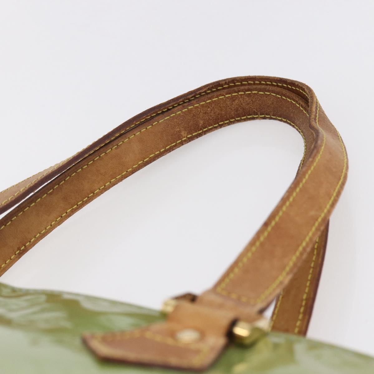 LOUIS VUITTON Monogram Vernis Houston Hand Bag Baby Blue M91005 LV Auth 155017