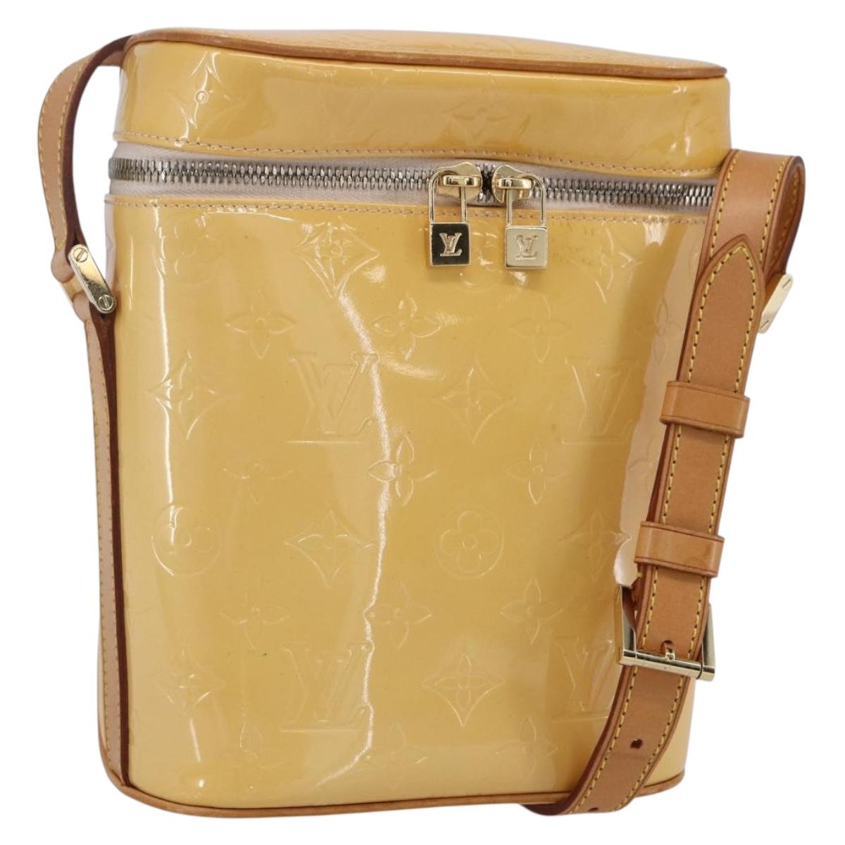 LOUIS VUITTON Vernis Sullivan Vertical Bag Marshmallow Pink M91298 Auth 155018