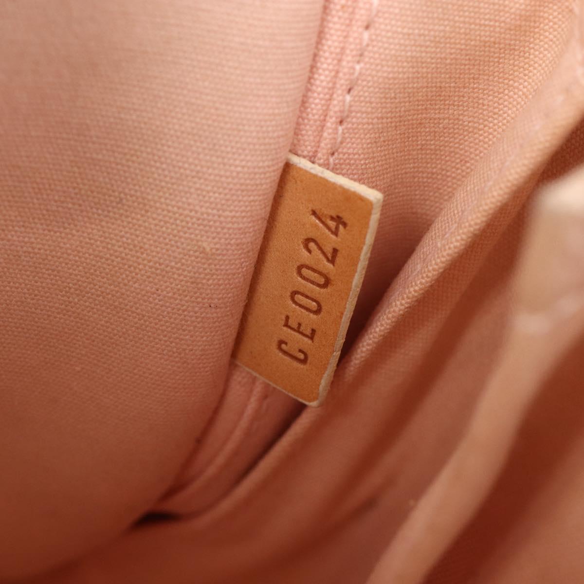 LOUIS VUITTON Vernis Sullivan Vertical Bag Marshmallow Pink M91298 Auth 155018