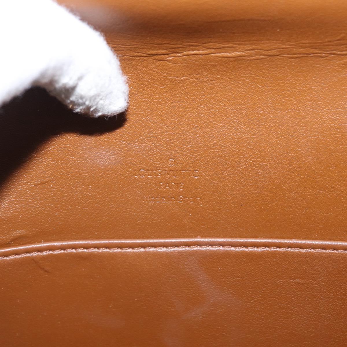 LOUIS VUITTON Monogram Vernis Thompson Street Bag Bronze M91124 LV Auth 155020