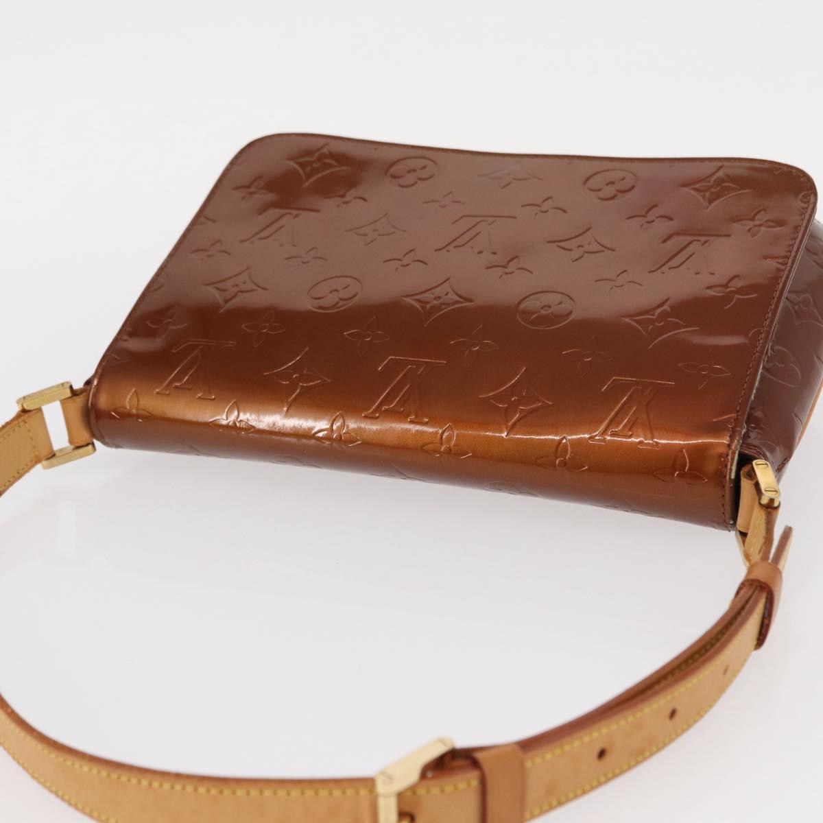 LOUIS VUITTON Monogram Vernis Thompson Street Bag Bronze M91124 LV Auth 155020