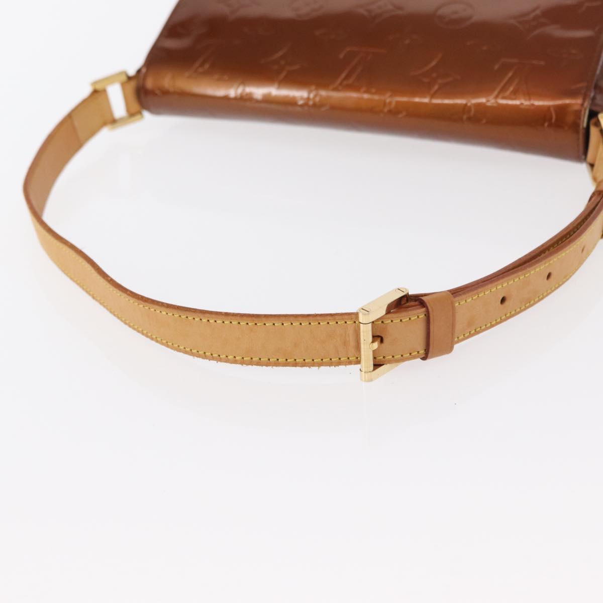 LOUIS VUITTON Monogram Vernis Thompson Street Bag Bronze M91124 LV Auth 155020