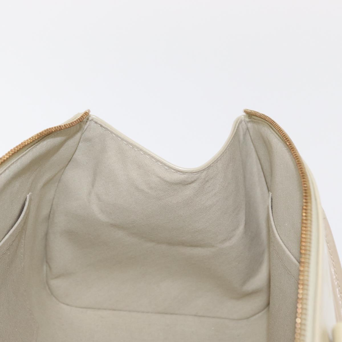 LOUIS VUITTON Vernis Sherwood PM Hand Bag Broncorail M91491 LV Auth 155021