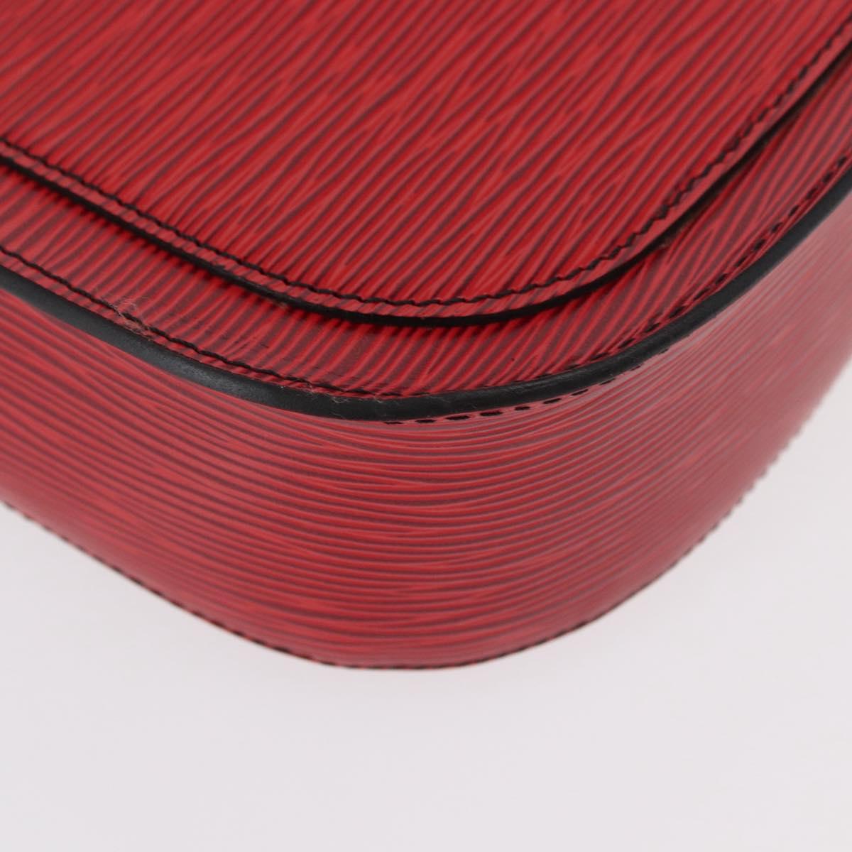 LOUIS VUITTON Epi Saint Cloud GM Shoulder Bag Red M52197 LV Auth 155024