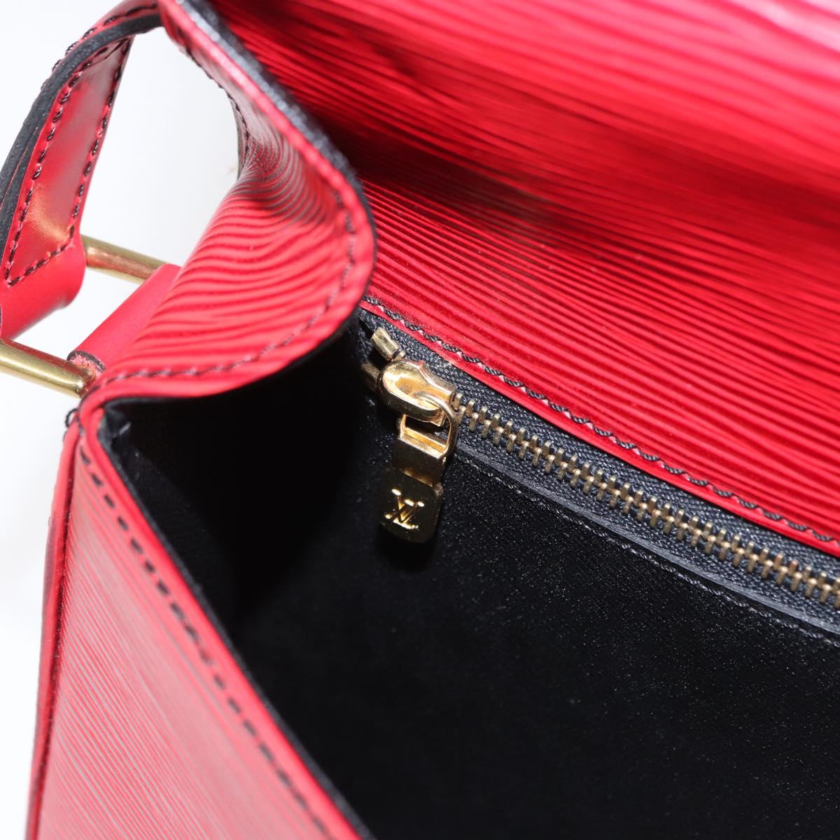 LOUIS VUITTON Epi Saint Cloud GM Shoulder Bag Red M52197 LV Auth 155024