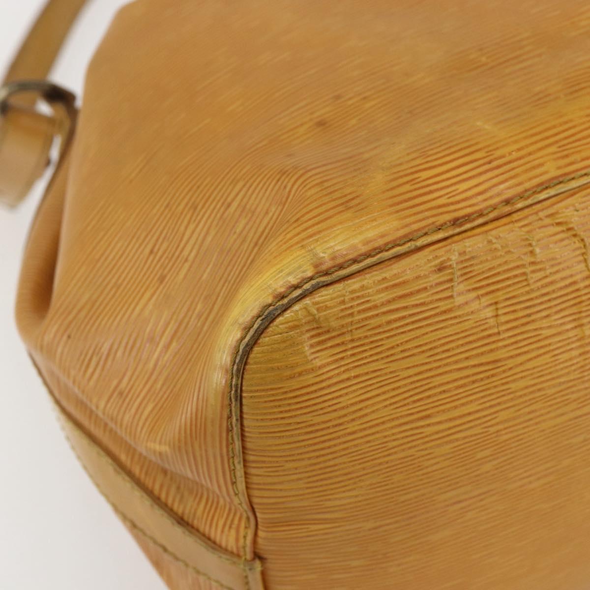 LOUIS VUITTON Epi Petit Noe Shoulder Bag Yellow M44109 LV Auth 155027