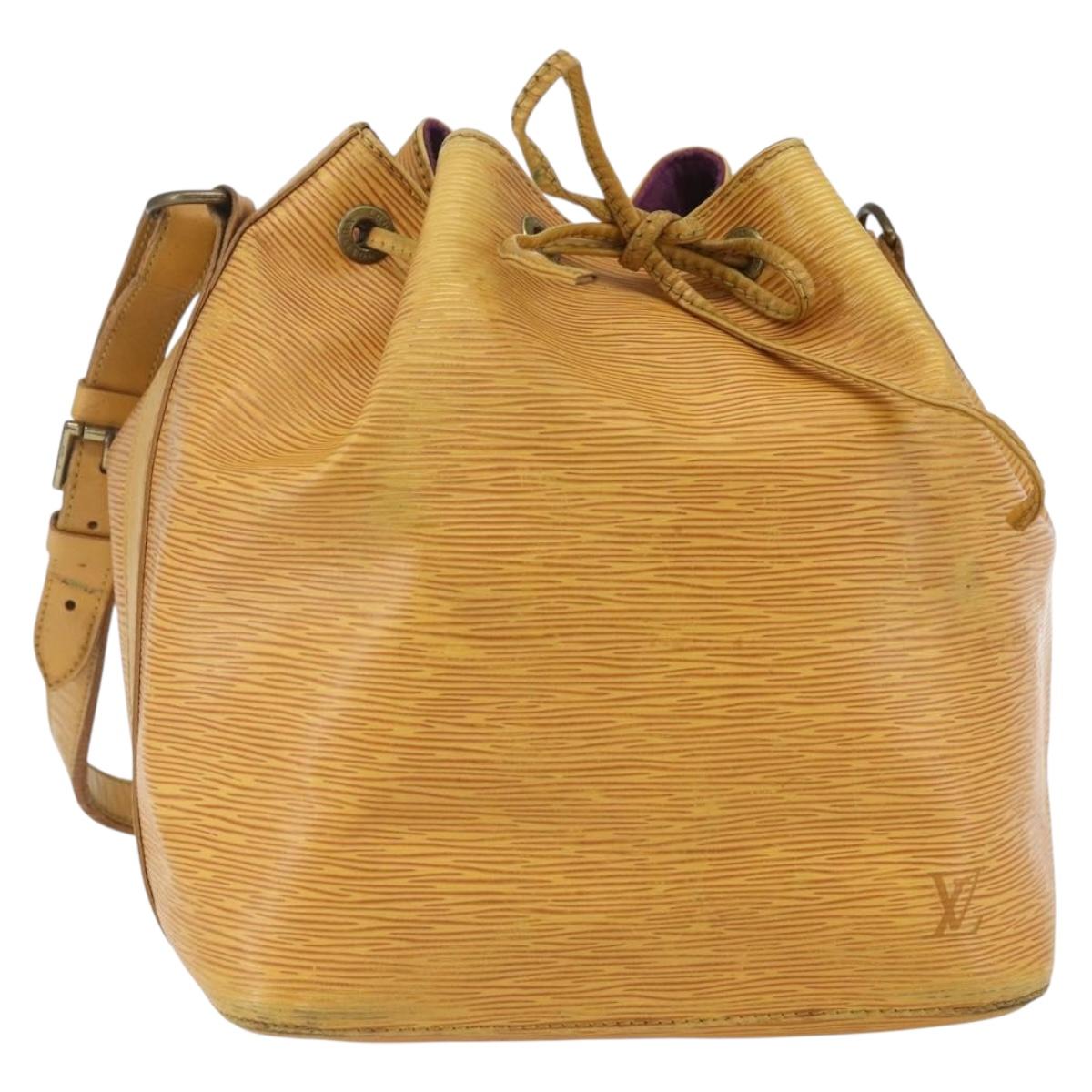 LOUIS VUITTON Epi Petit Noe Shoulder Bag Yellow M44109 LV Auth 155027