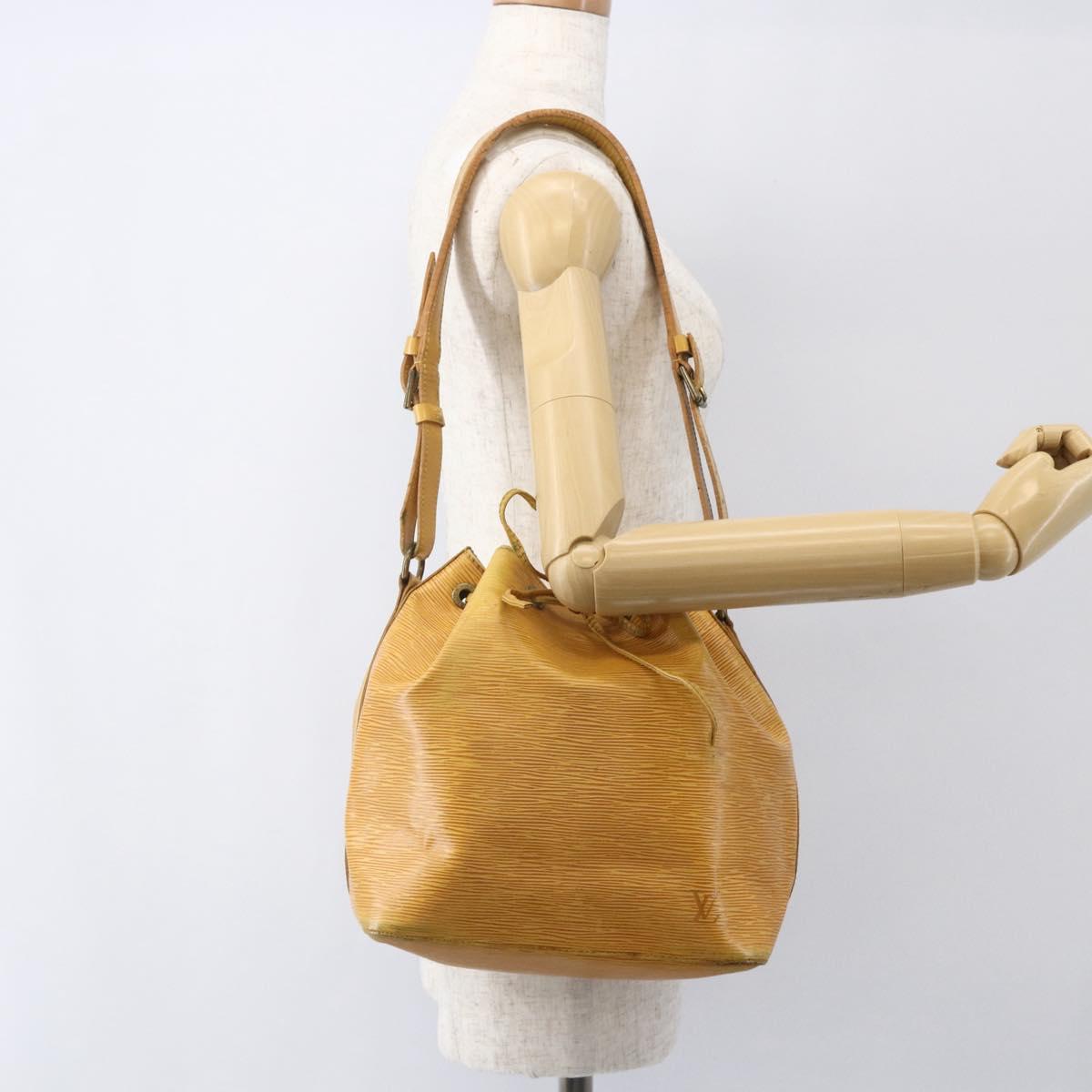 LOUIS VUITTON Epi Petit Noe Shoulder Bag Yellow M44109 LV Auth 155027