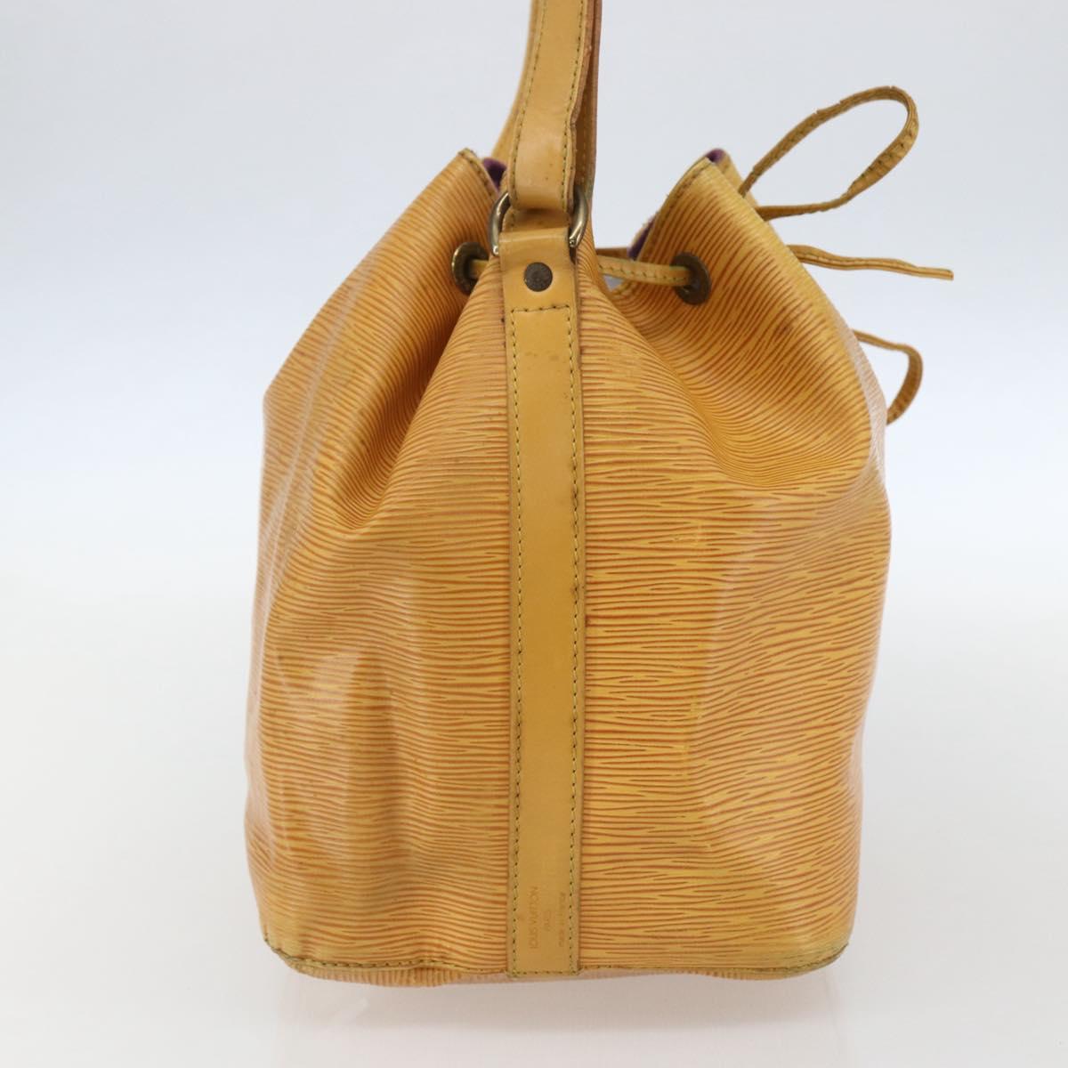 LOUIS VUITTON Epi Petit Noe Shoulder Bag Yellow M44109 LV Auth 155027