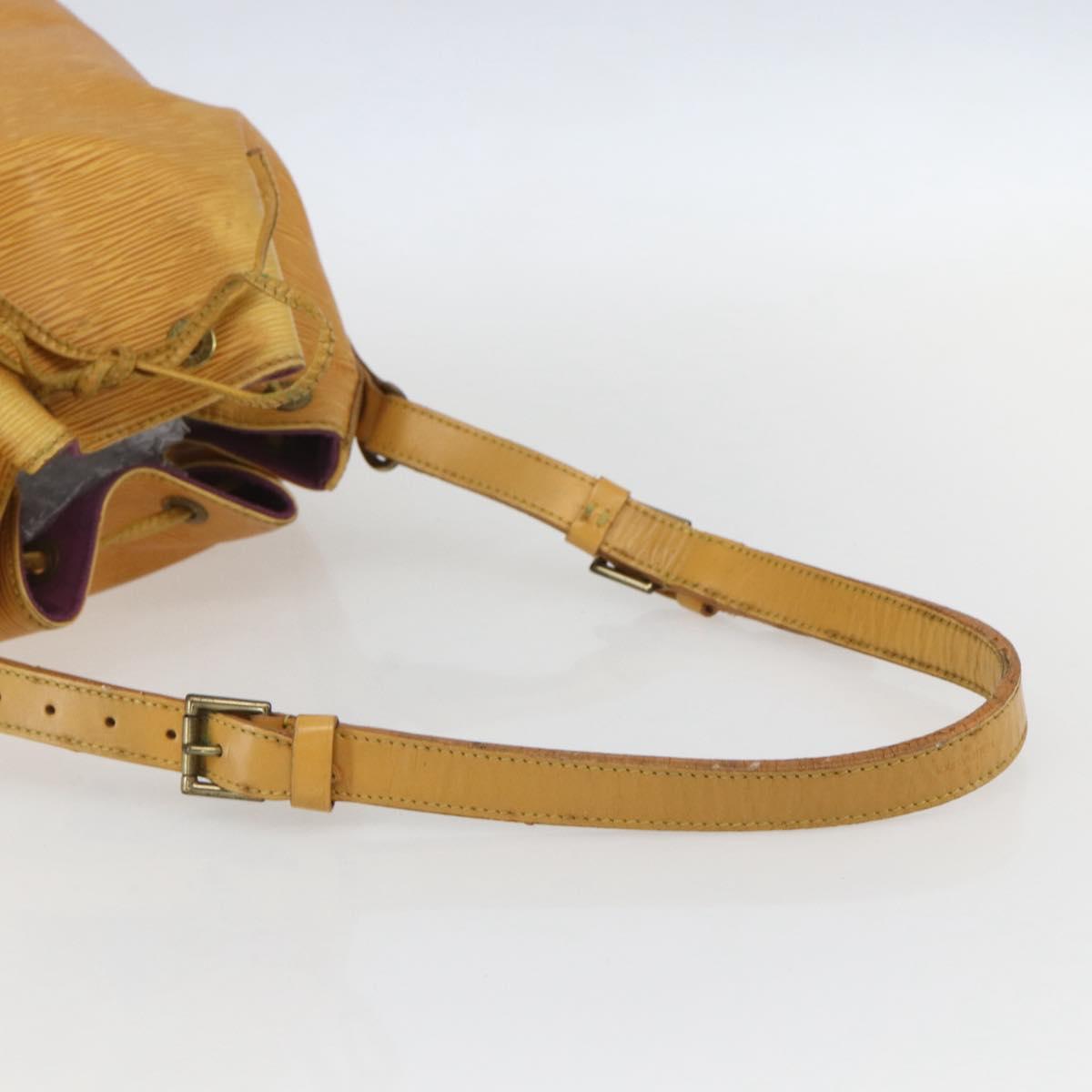 LOUIS VUITTON Epi Petit Noe Shoulder Bag Yellow M44109 LV Auth 155027