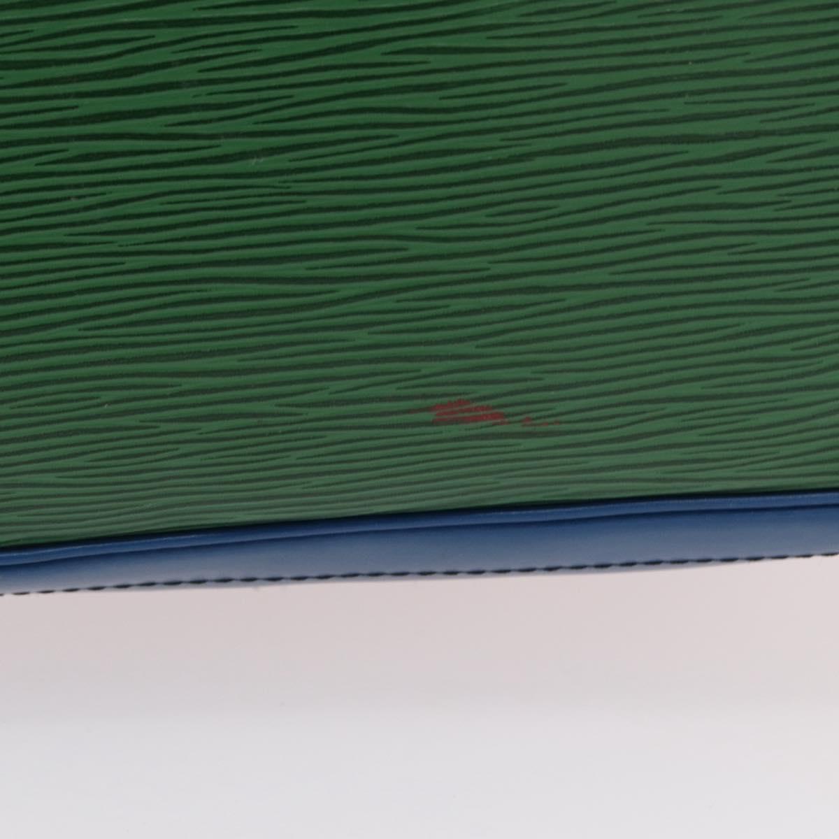 LOUIS VUITTON Epi Tricolor Noe Shoulder Bag Blue Red Green M44082 LV Auth 155028