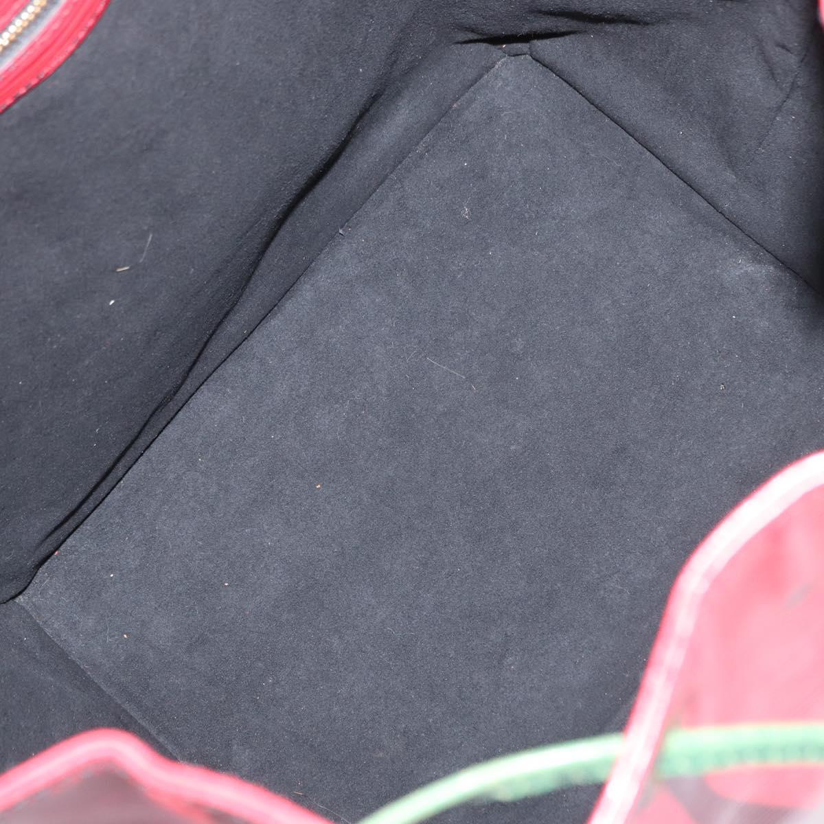 LOUIS VUITTON Epi Tricolor Noe Shoulder Bag Blue Red Green M44082 LV Auth 155028