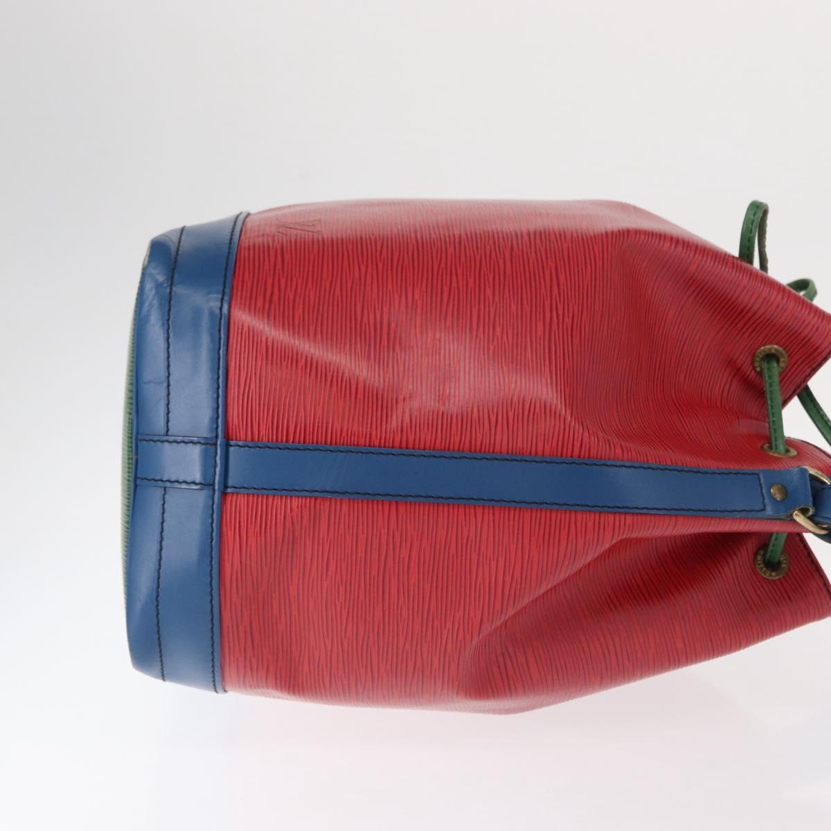 LOUIS VUITTON Epi Tricolor Noe Shoulder Bag Blue Red Green M44082 LV Auth 155028