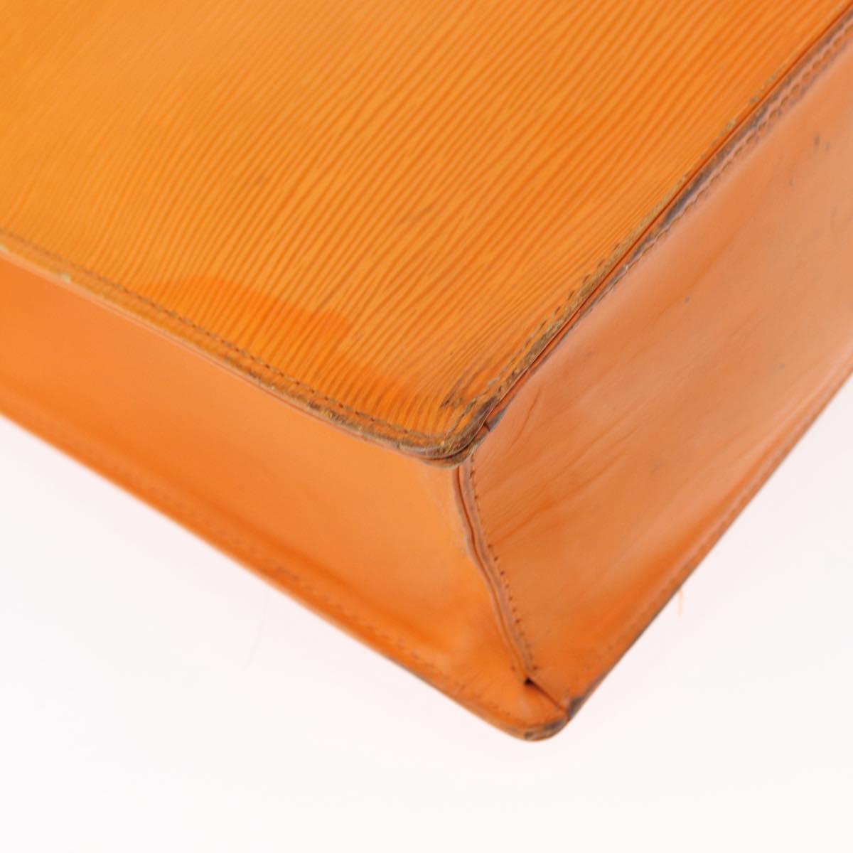 LOUIS VUITTON Epi Sac Plat Hand Bag Orange Mandarin M5274H LV Auth 155029