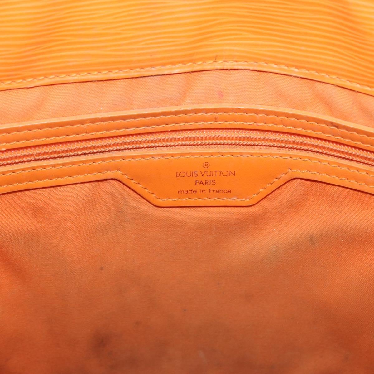 LOUIS VUITTON Epi Sac Plat Hand Bag Orange Mandarin M5274H LV Auth 155029