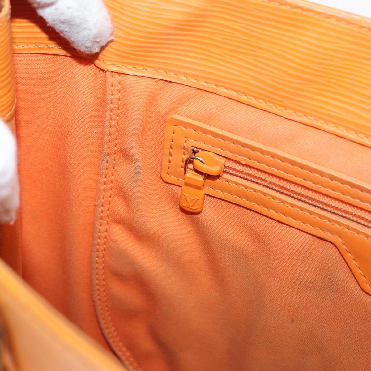 LOUIS VUITTON Epi Sac Plat Hand Bag Orange Mandarin M5274H LV Auth 155029