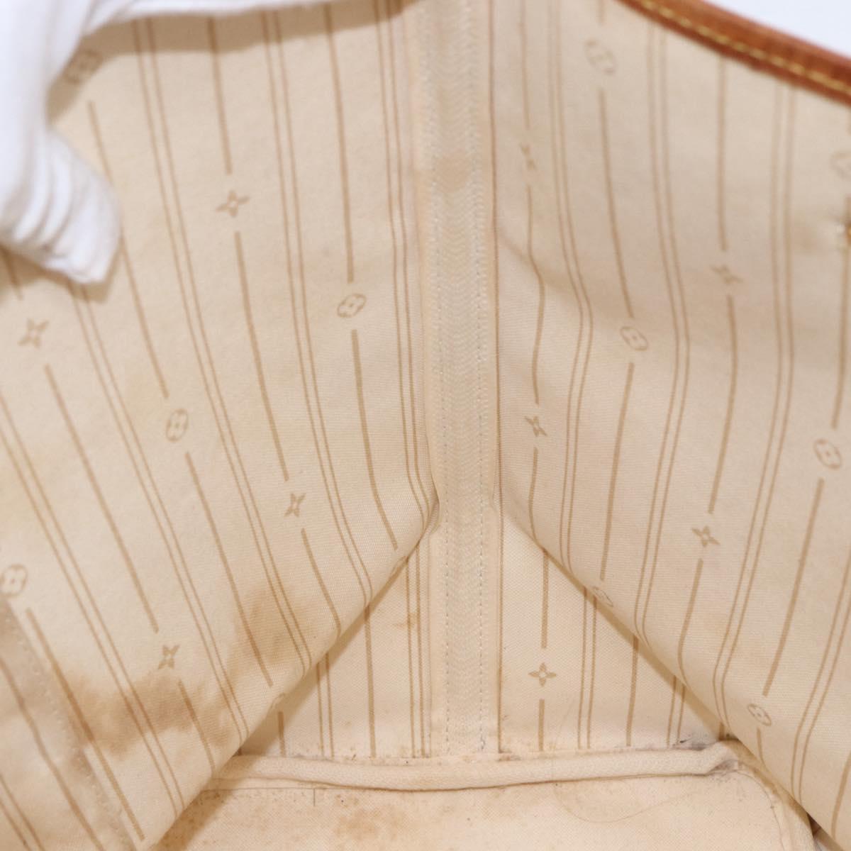 LOUIS VUITTON Damier Azur Neverfull GM Tote Bag N41360 LV Auth 155030