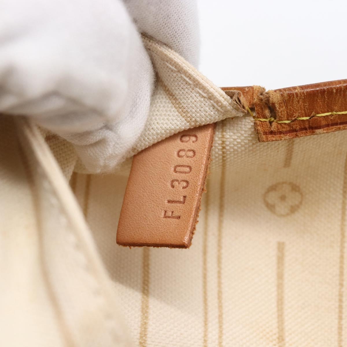 LOUIS VUITTON Damier Azur Neverfull GM Tote Bag N41360 LV Auth 155030