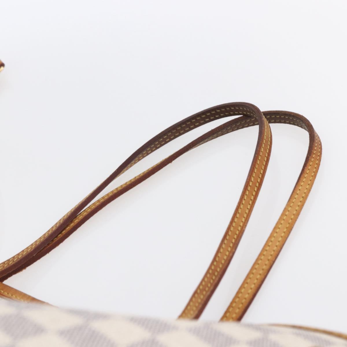 LOUIS VUITTON Damier Azur Neverfull GM Tote Bag N41360 LV Auth 155030