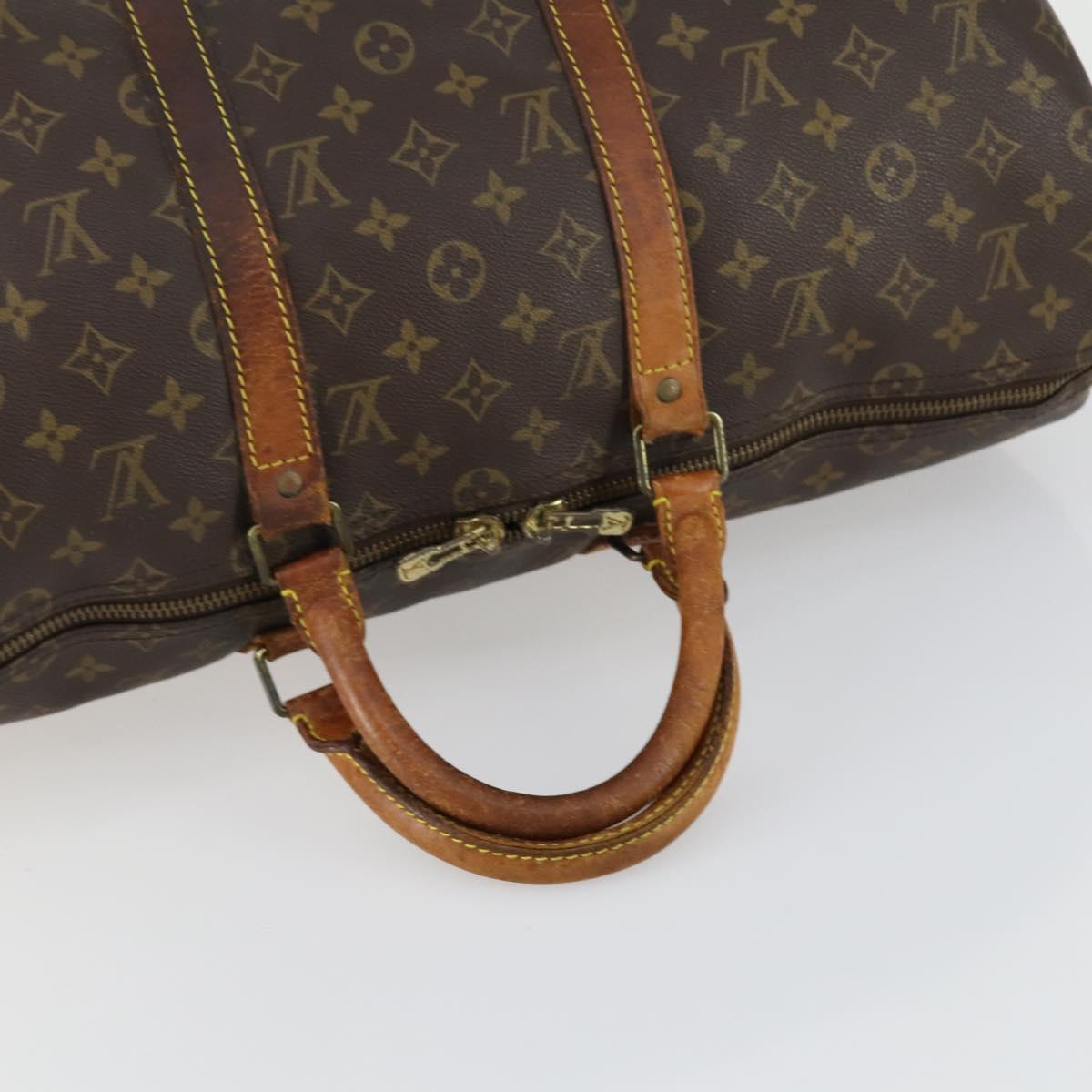 LOUIS VUITTON Monogram Keepall 50 Boston Bag M41426 LV Auth 155038