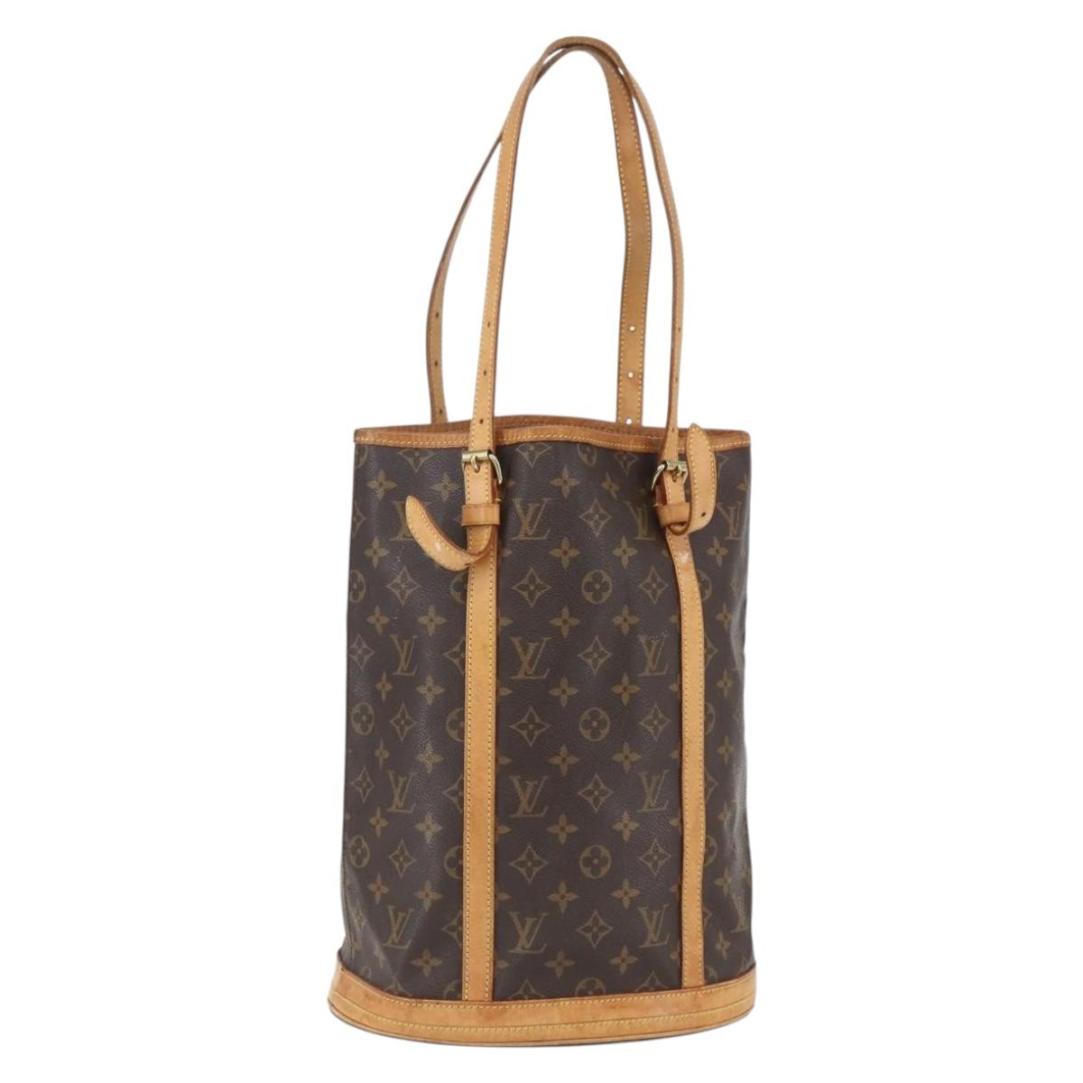 LOUIS VUITTON Monogram Bucket GM Shoulder Bag M42236 LV Auth 155041
