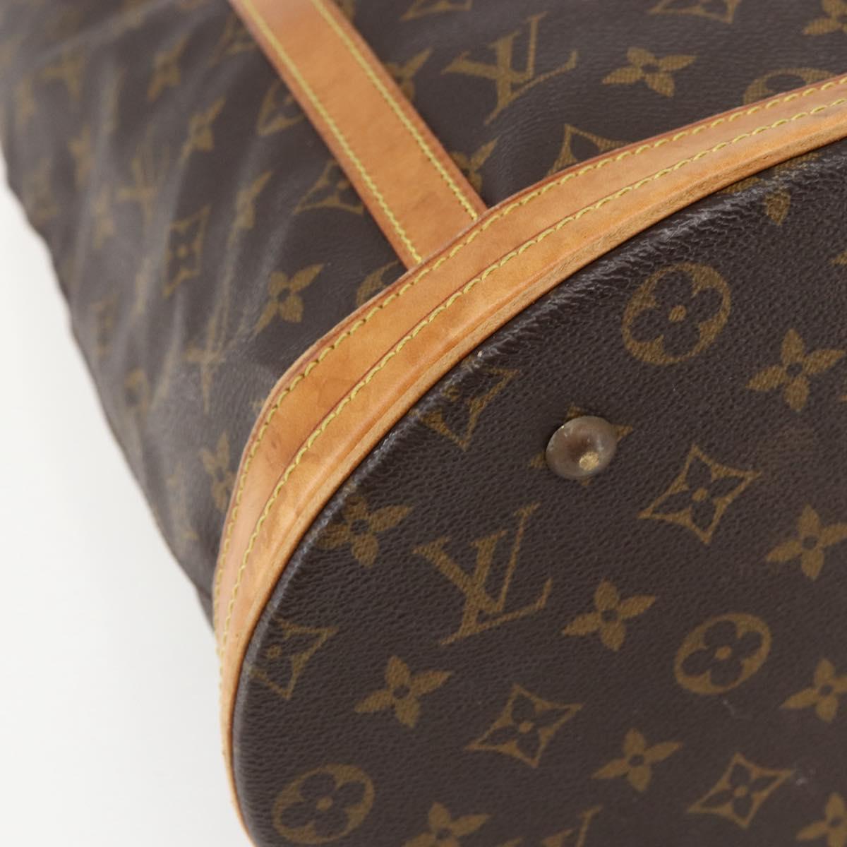 LOUIS VUITTON Monogram Bucket GM Shoulder Bag M42236 LV Auth 155041