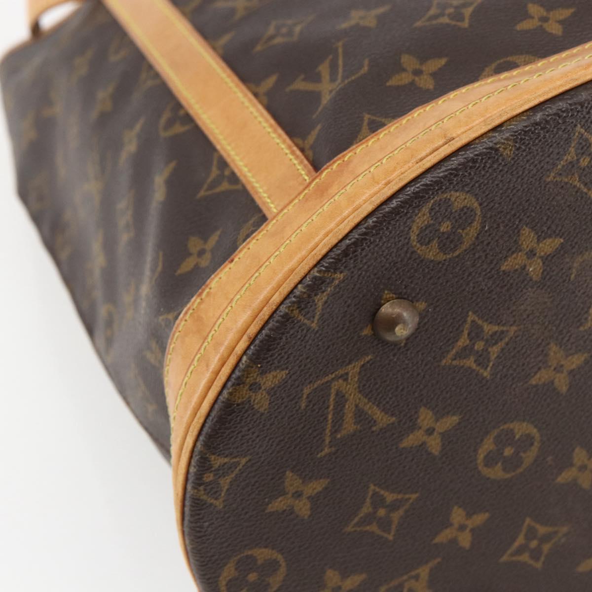 LOUIS VUITTON Monogram Bucket GM Shoulder Bag M42236 LV Auth 155041