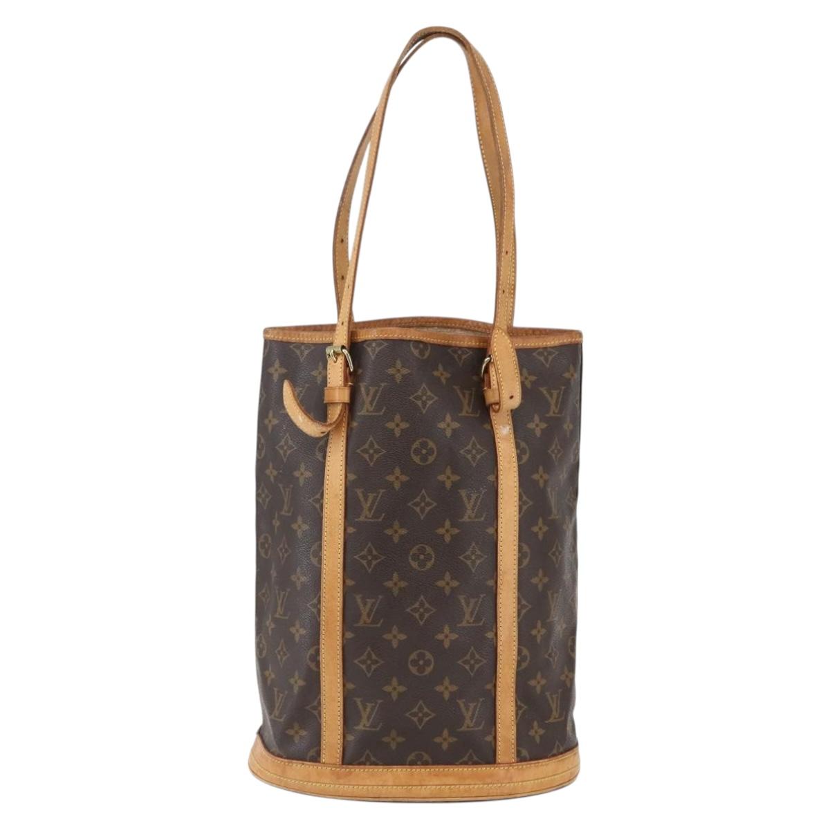 LOUIS VUITTON Monogram Bucket GM Shoulder Bag M42236 LV Auth 155041