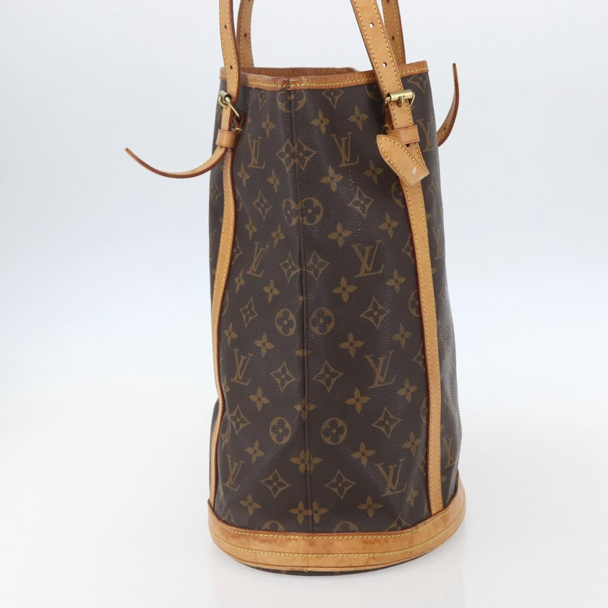 LOUIS VUITTON Monogram Bucket GM Shoulder Bag M42236 LV Auth 155041