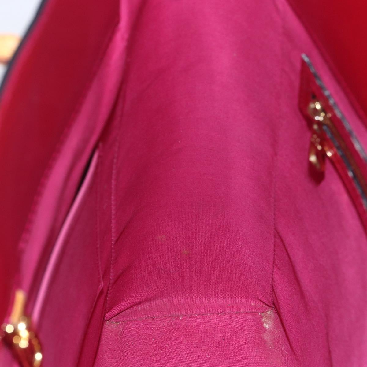 LOUIS VUITTON Monogram Vernis Catalina NS Bag Rose Andian M90013 LV Auth 155043