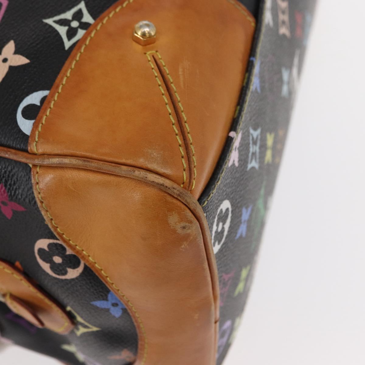 LOUIS VUITTON Monogram Multicolor Claudia Hand Bag Black M40194 LV Auth 155044