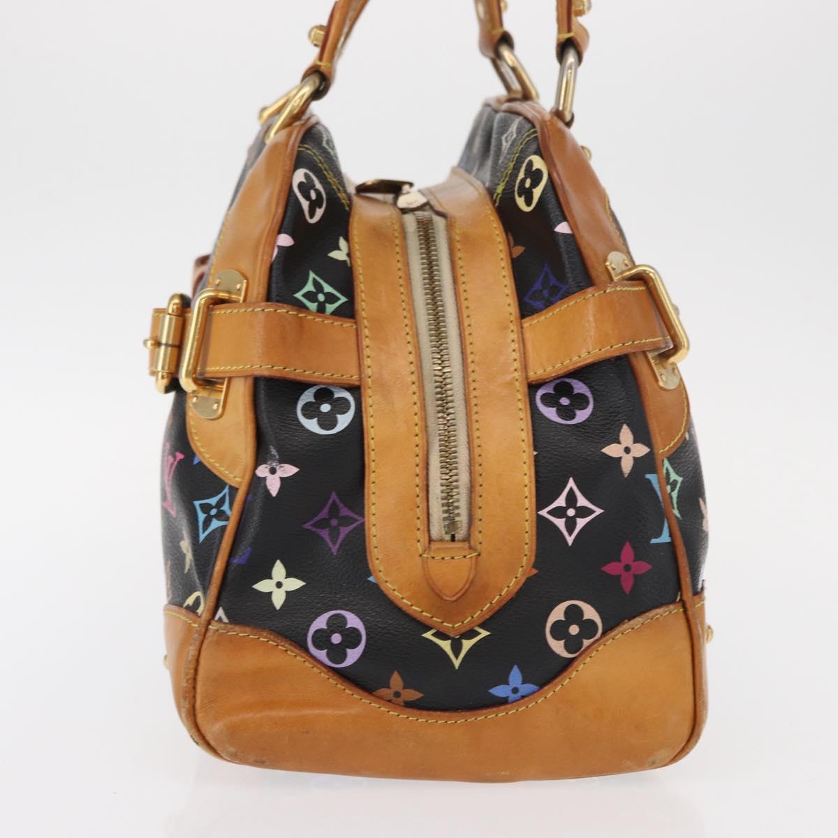 LOUIS VUITTON Monogram Multicolor Claudia Hand Bag Black M40194 LV Auth 155044