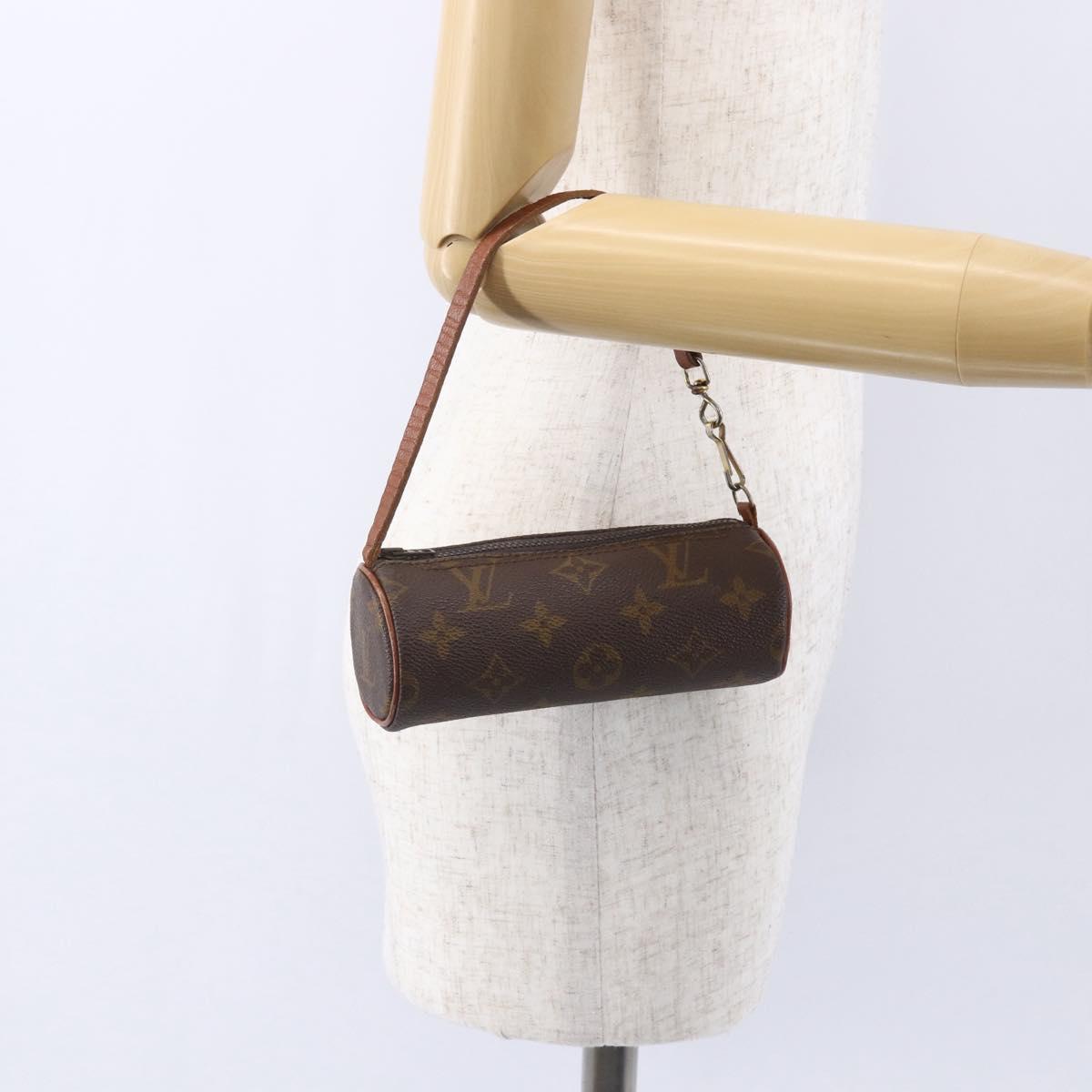 LOUIS VUITTON Monogram Papillon Pouch Vintage LV Auth 155045