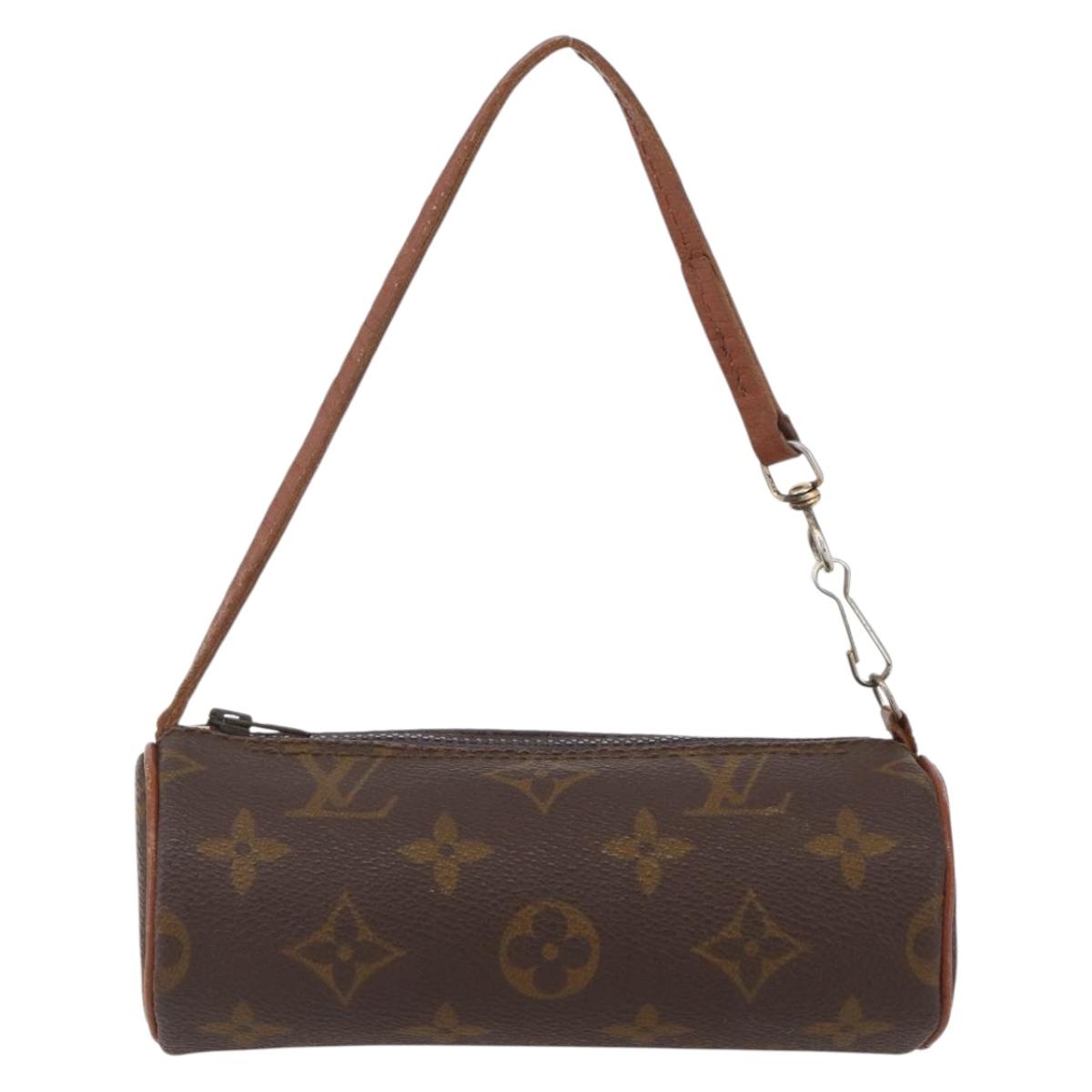 LOUIS VUITTON Monogram Papillon Pouch Vintage LV Auth 155045