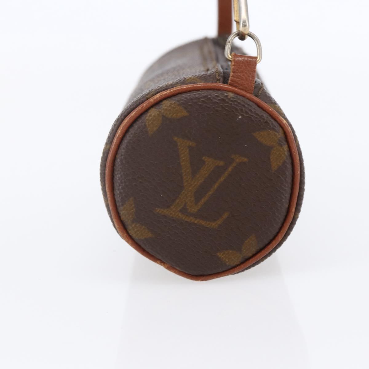 LOUIS VUITTON Monogram Papillon Pouch Vintage LV Auth 155045