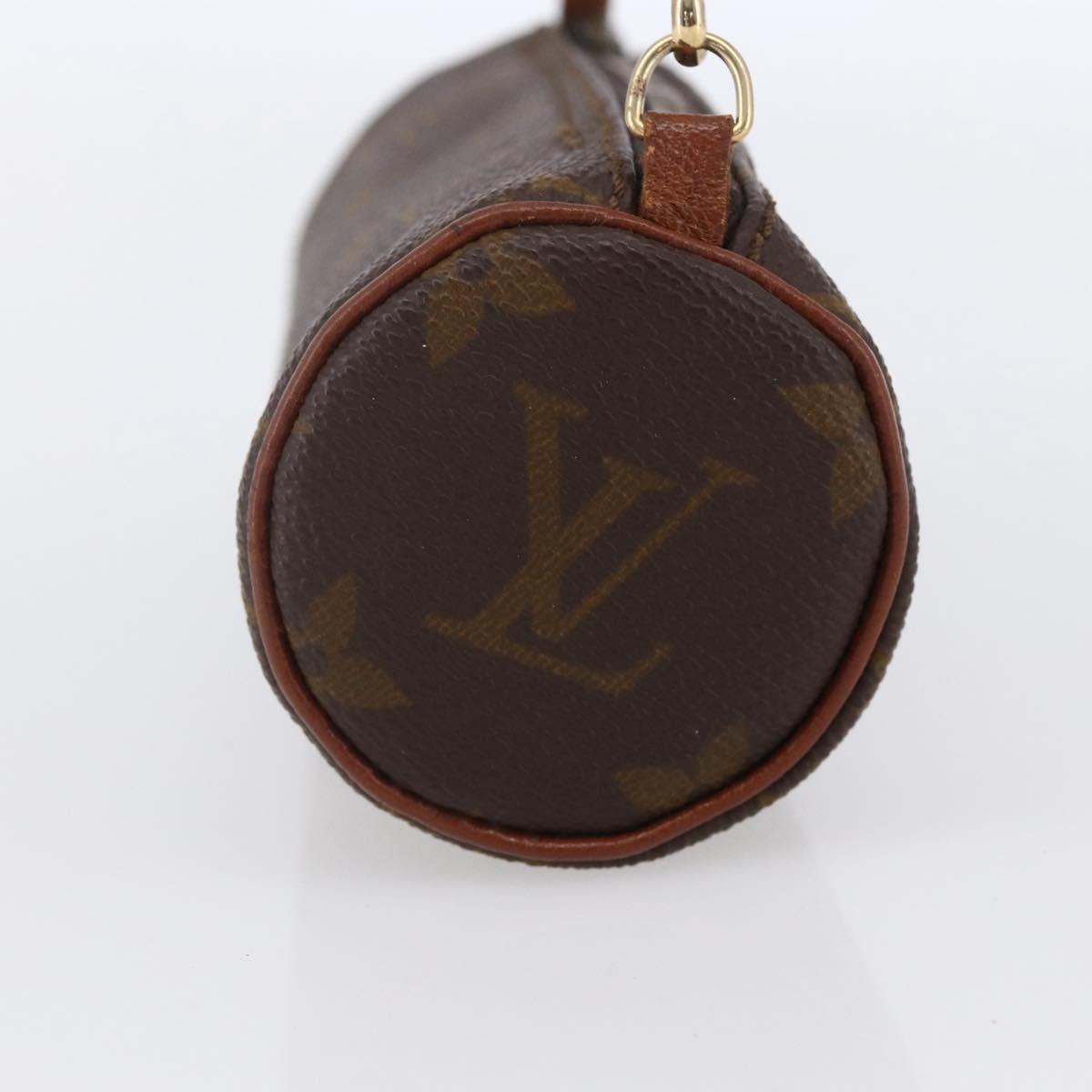 LOUIS VUITTON Monogram Papillon Pouch Vintage LV Auth 155046