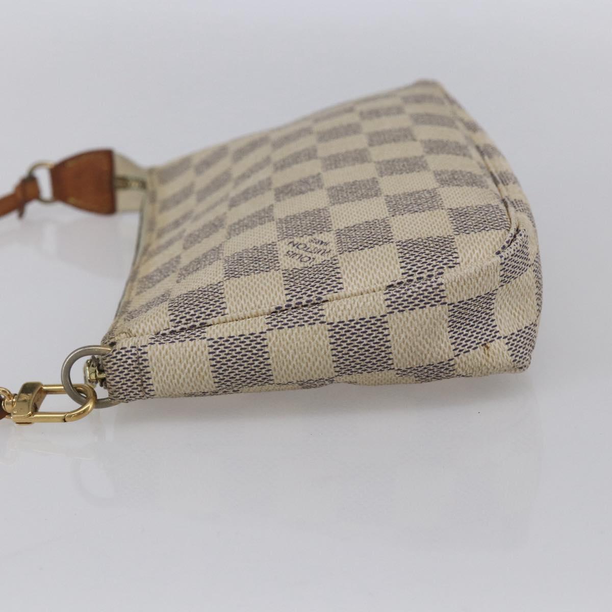 LOUIS VUITTON Damier Azur Pochette Accessoires Pouch N51986 LV Auth 155051