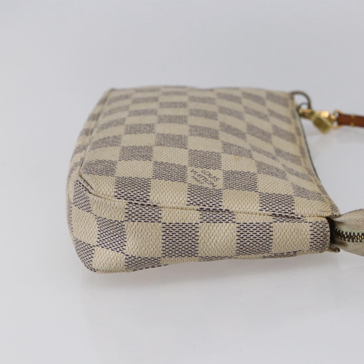 LOUIS VUITTON Damier Azur Pochette Accessoires Pouch N51986 LV Auth 155051
