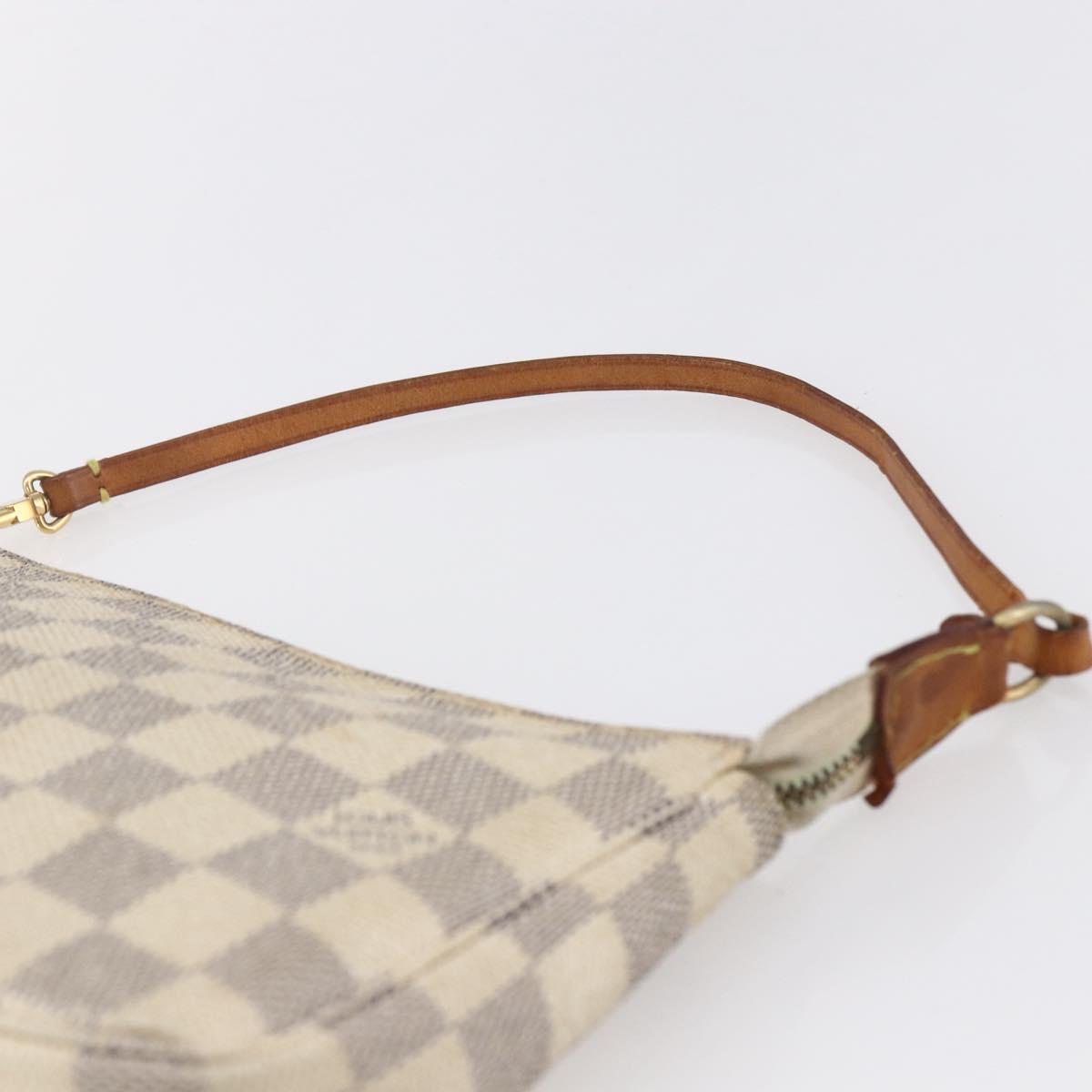 LOUIS VUITTON Damier Azur Pochette Accessoires Pouch N51986 LV Auth 155051