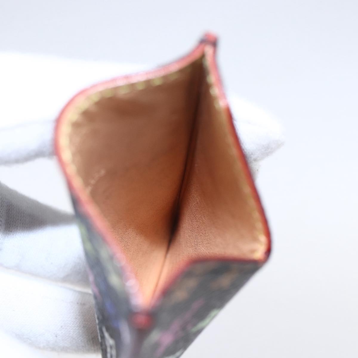 LOUIS VUITTON Monogram Multicolor Etui Mirror Black M92650 LV Auth 155053