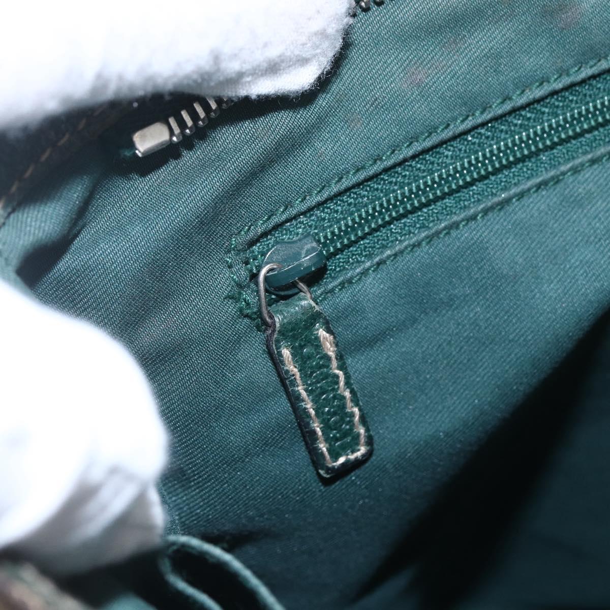 GUCCI GG Canvas Web Sherry Line Shoulder Bag Beige Red Green 145809 Auth 155064