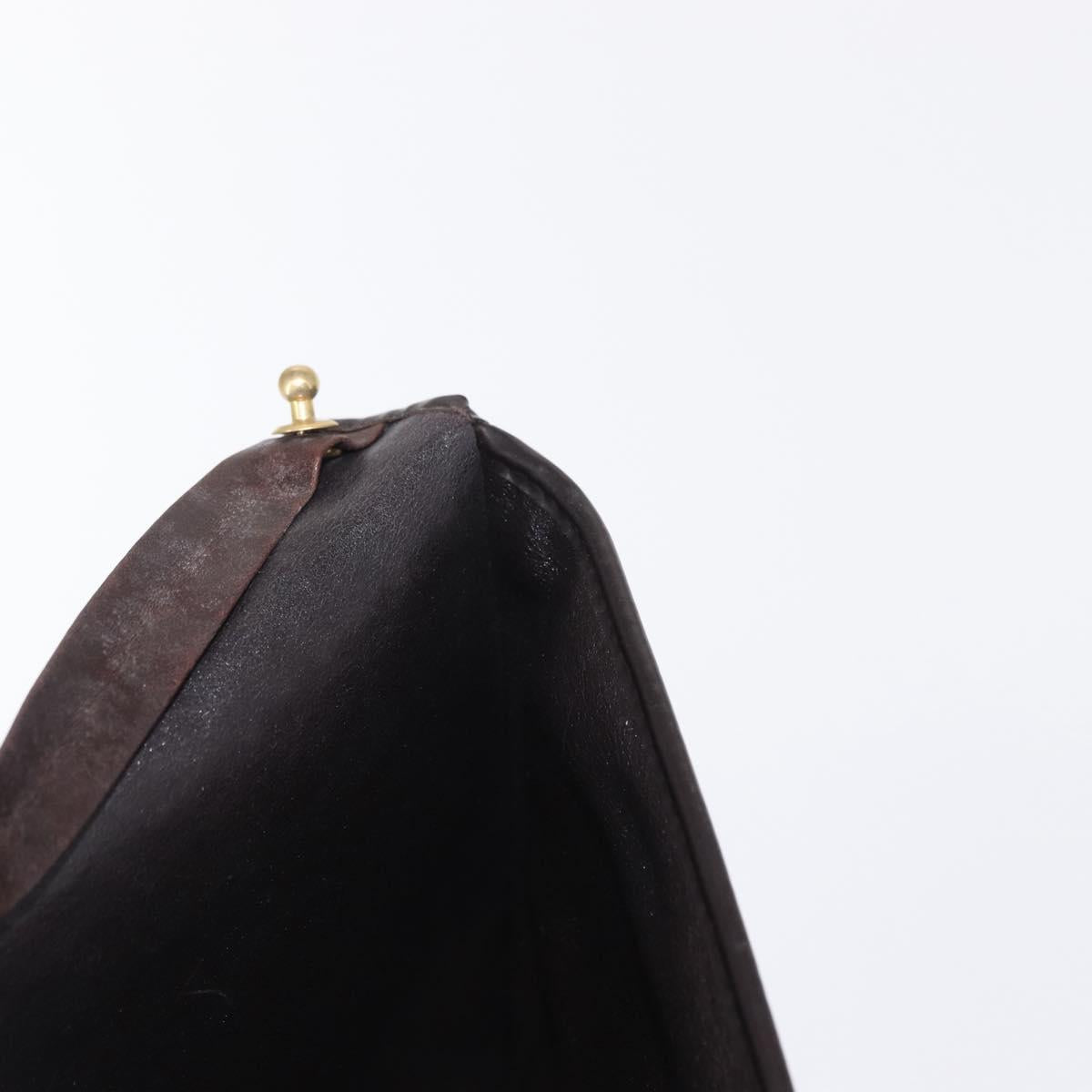 Christian Dior Trotter Canvas Shoulder Bag Brown Auth 155074